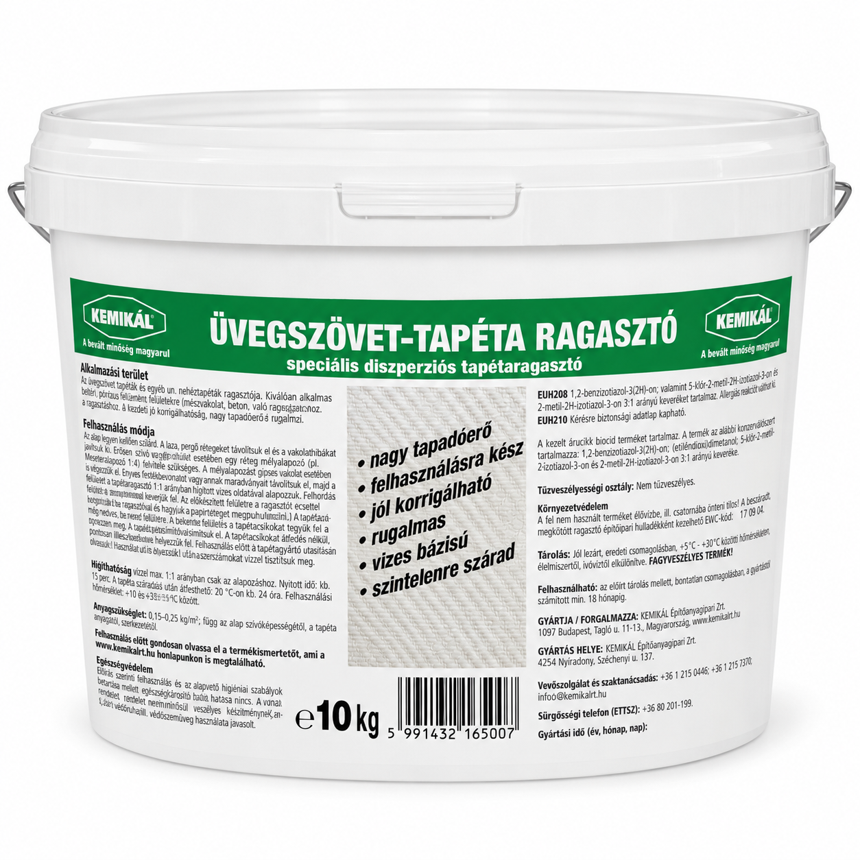 uvegszovet_tapetaragaszto_10kg ÜVEGSZÖVET-TAPÉTA RAGASZTÓ - Image 1